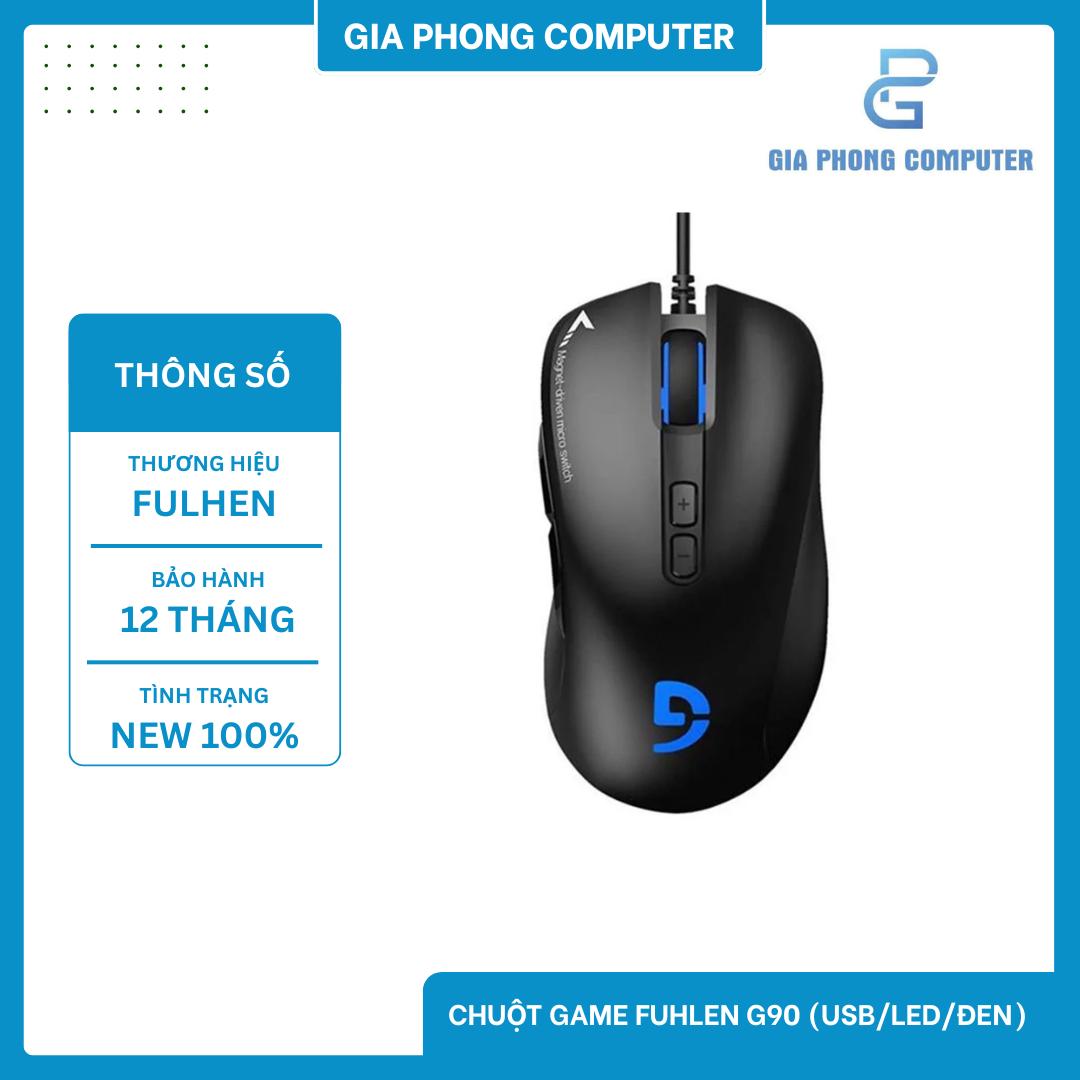 Chuột Fuhlen G90 Black - Chính hãng,  lựa chọn đỉnh cao cho game thủ