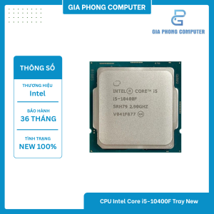 CPU Intel Core i5-10400F Tray New