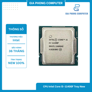 CPU Intel Core i5-11400F Tray New