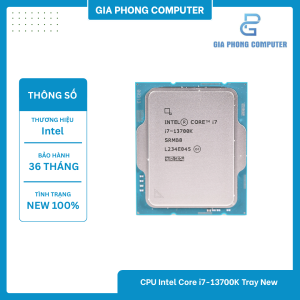 CPU Intel Core i7-13700K Tray New