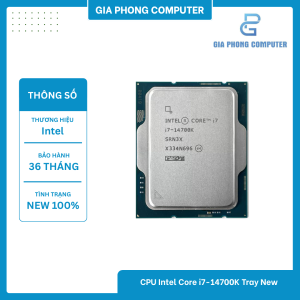 CPU Intel Core i7-14700K Tray New