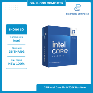 CPU Intel Core i7-14700K New Box Công Ty