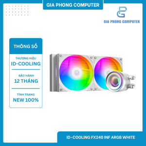 Tản nhiệt ID-COOLING FX240 INF ARGB WHITE