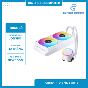 Tản nhiệt AIO JONSBO TH-240 ARGB WHITE