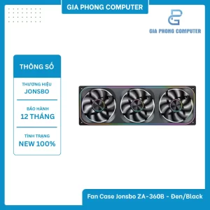 Fan Case Jonsbo ZA-360B - Đen/Black