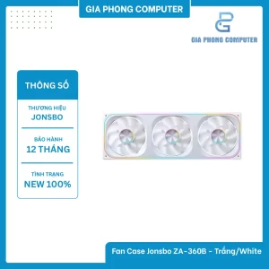 Fan Case Jonsbo ZA-360W - Trắng/White