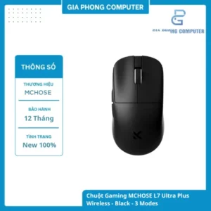 Chuột Gaming MCHOSE L7 Ultra Plus Wireless - Black