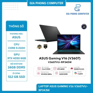 Laptop ASUS Gaming V16 V3607VU-RP343W