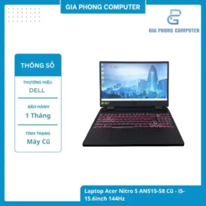 Laptop Acer Nitro 5 AN515-58 Cũ - i5-15.6inch 144Hz