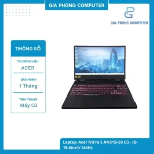 _Laptop Acer Nitro 5 AN515-58 Cũ – i5-12500H 8GB 512GB RTX 3050 4GB 15.6inch 144Hz