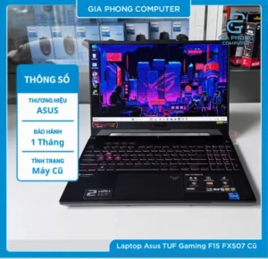 Laptop Asus TUF Gaming F15 FX507 Cũ - i7-13620H / 16GB / 512GB / RTX 4060 8GB / 15.6inch 144Hz