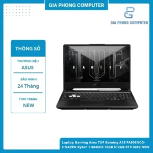 Laptop Gaming Asus TUF Gaming A15 FA506NCG-HN329W Ryzen 7 8845HS 16GB 512GB RTX 3050 4GB NEW banner
