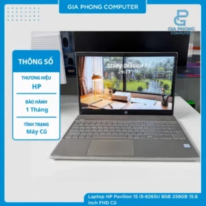 Laptop HP Pavilion 15 i5-8265U 8GB 256GB 15.6 inch FHD Cũ (1)