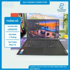 Laptop Lenovo V15 G4 i3-1315U 8GB 512GB 15.6 inch FHD Cũ