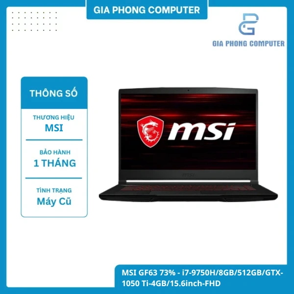 Laptop MSI GF63 cũ