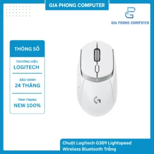 Chuột Logitech G309 Lightspeed Wireless Bluetooth Trắng