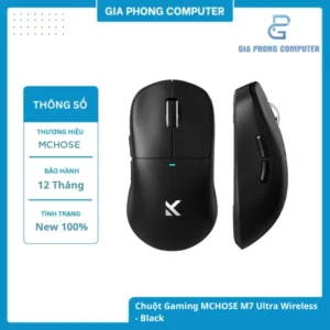 Chuột Gaming MCHOSE M7 Ultra Wireless - Black