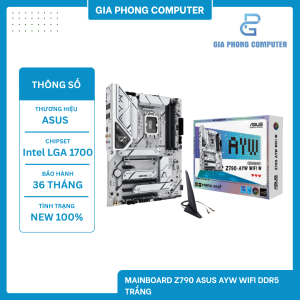 Mainboard ASUS Z790 AYW WIFI DDR5 TRẮNG