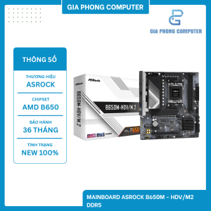 Mainboard ASROCK B650M - HDV/M2 DDR5