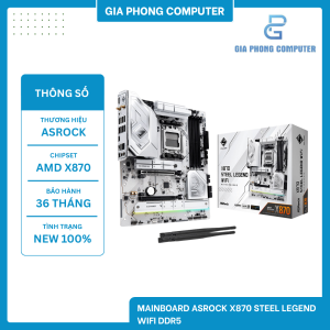MAINBOARD ASROCK X870 STEEL LEGEND WIFI DDR5