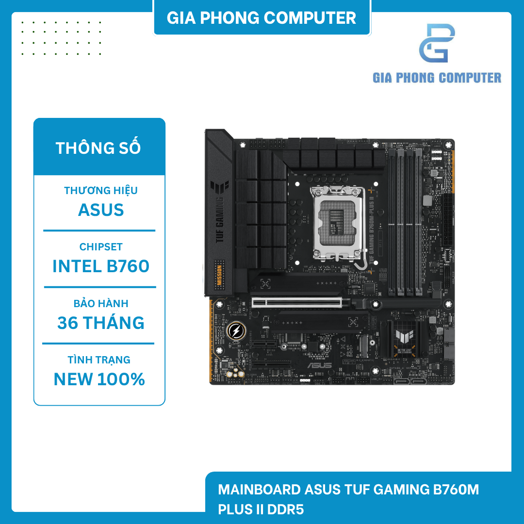 Mainboard ASUS TUF GAMING B760M PLUS II DDR5