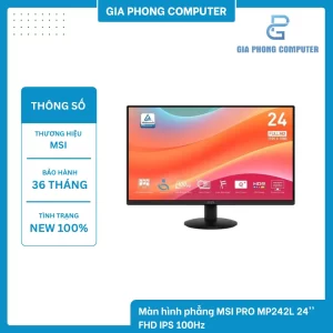 Màn hình phẳng MSI PRO MP242L 24'' FHD IPS 100Hz