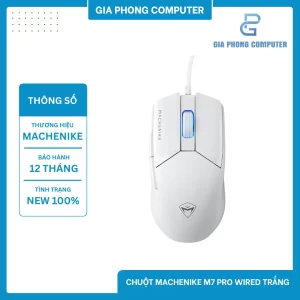Chuột Machenike M7 Pro Wired Trắng