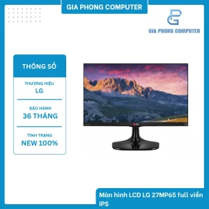 Màn hình LCD LG 27MP65 full viền IPS
