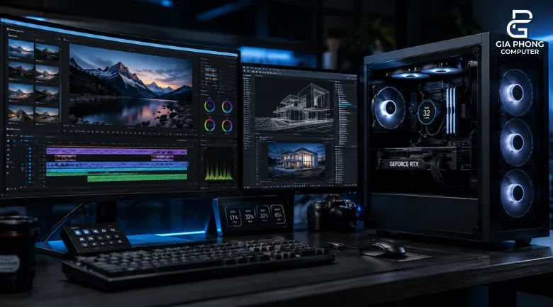 Cấu hình PC dựng phim 4K/render nặng