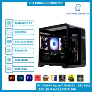 PC Gaming Ryzen 7 7800X3D RTX 3060