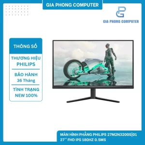 Màn hình phẳng PHILIPS 27M2N3200S|01 27'' FHD IPS 180Hz 0.5Ms