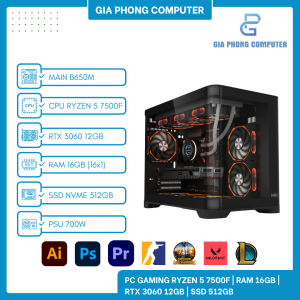PC Gaming RYZEN 5 7500F / RTX 3060 12GB