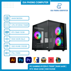 PC Gaming RYZEN 5 7500F / RTX 3060 12GB