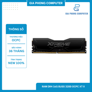 RAM DR4 16GB BUSS 3200 OCPC XT II