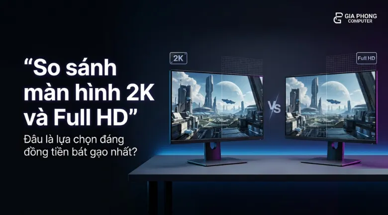 So sánh màn hình 2K và Full HD: Đâu là lựa chọn "đáng đồng tiền bát gạo" nhất?