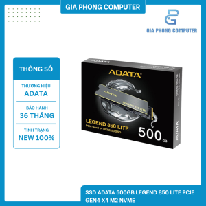 SSD ADATA 500GB LEGEND 850 LITE PCIe Gen4 x4 M2 NVME