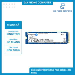 SSD KINGSTON 1TB NV3 PCIE GEN4X4 M2 NVME
