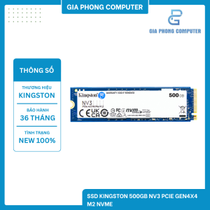 SSD KINGSTON 500GB NV3 PCIE GEN4X4 M2 NVME