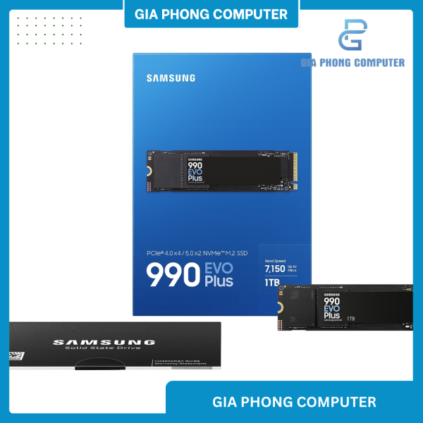 SSD SAMSUNG 1TB 990 EVO PLUS PCIe 4x4 / 5x2 ( MZ-V9S1T0BW ) NVME