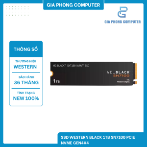 SSD WESTERN BLACK 1TB SN7100 PCIe NVMe Gen4x4