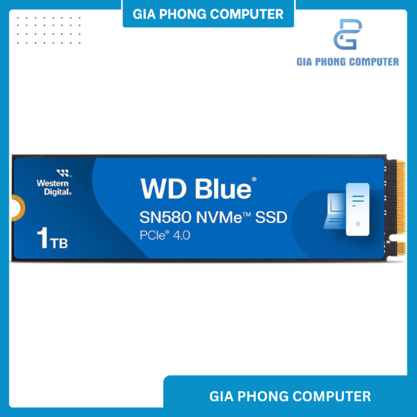 SSD WESTERN BLUE 1TB SN580 PCIe NVMe Gen4x4