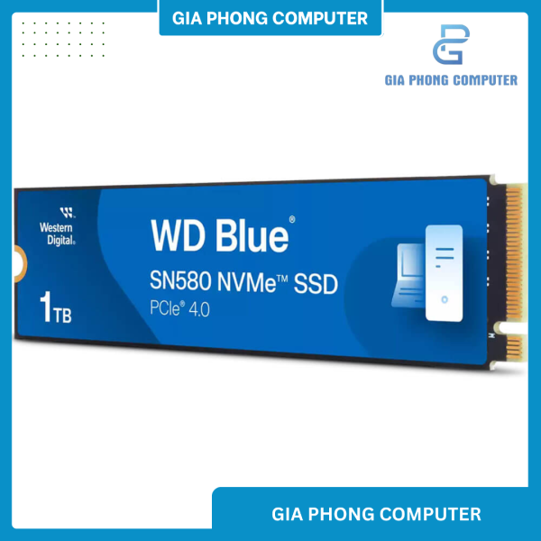 SSD WESTERN BLUE 1TB SN580 PCIe NVMe Gen4x4