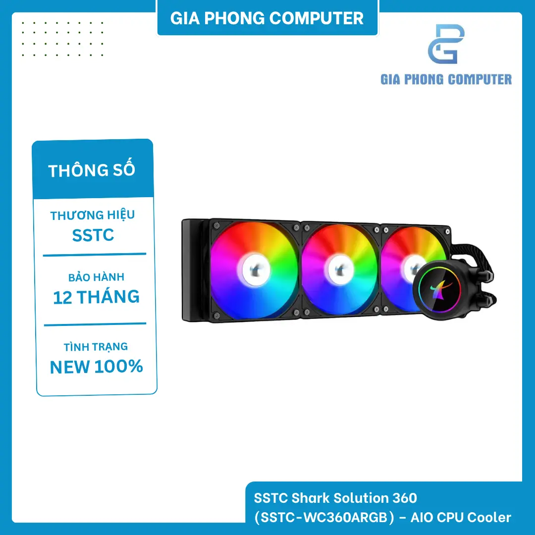 SSTC Shark Solution 360 (SSTC-WC360ARGB) – AIO CPU Cooler