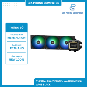 Tản nhiệt AIO THERMALRIGHT FROZEN WARFRAME 360 ARGB BLACK