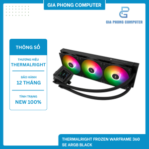 Tản nhiệt AIO THERMALRIGHT FROZEN WARFRAME 360 SE ARGB BLACK