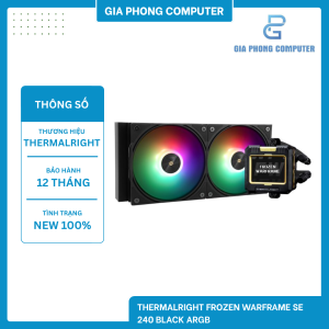 Tản nhiệt AIO THERMALRIGHT FROZEN WARFRAME SE 240 BLACK ARGB