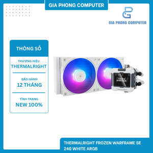 Tản nhiệt AIO THERMALRIGHT FROZEN WARFRAME SE 240 WHITE ARGB