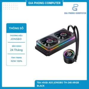 Tản nhiệt AIO JONSBO TH-240 ARGB BLACK