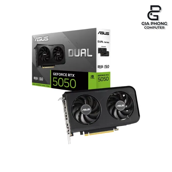VGA ASUS Dual RTX 5050 8GB GDDR6 2 Fan NEW 1