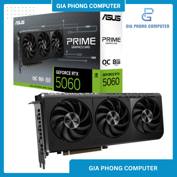 VGA ASUS RTX 5060 8GB DDR7 PRIME OC 3 FAN
